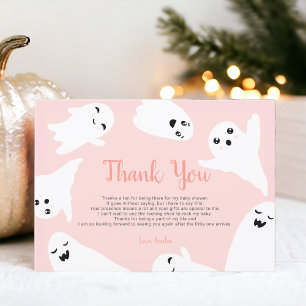 Merci rose Halloween fantômes baby shower
