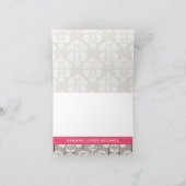 Merci rose lumineux de pot de maçon de monogramme (Intérieur)