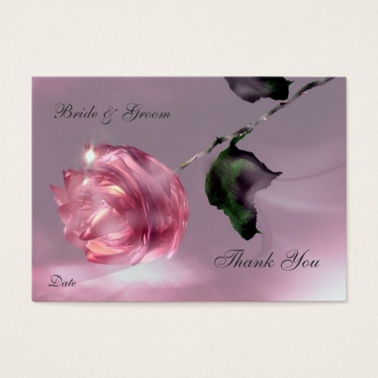 Merci rose Mariage (Devant)