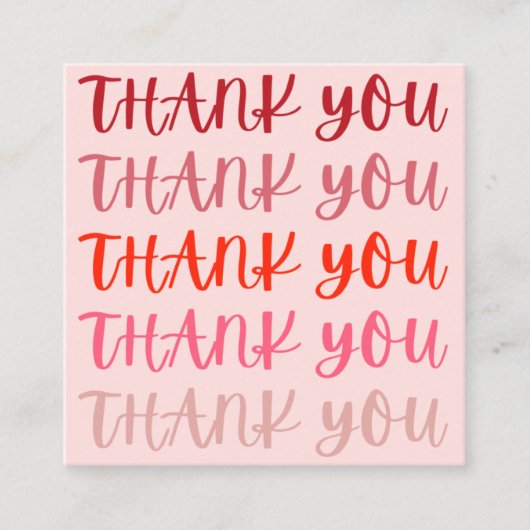 Merci rose Merci Merci Cartes (Devant)