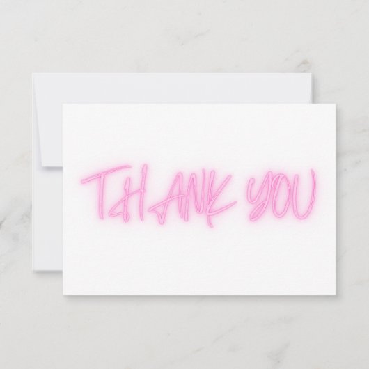 Merci rose néon tendance (Devant)