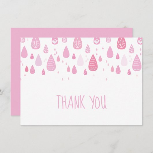 Merci rose Raindrops (Devant / Derrière)