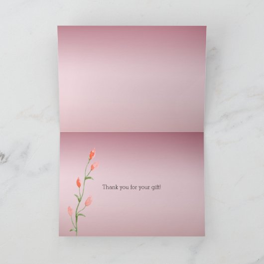 Merci Rose rose Ombre (Intérieur)