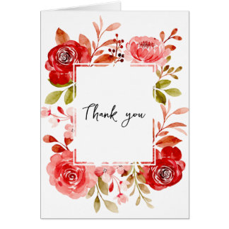 Merci Rose rose rose rose Peony Floral carte cadre