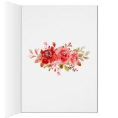 Merci Rose rose rose rose Peony Floral carte cadre (Intérieur (Droit))