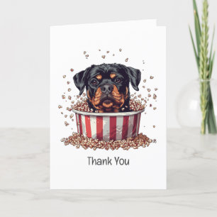 Merci Rottweiler Chien Movie Popcorn Bucket