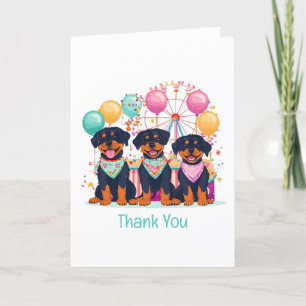Merci Rottweiler Chiens À Un Carnaval