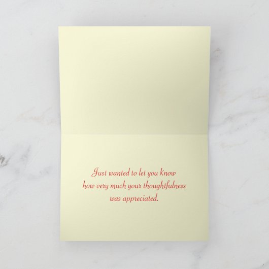 Merci rouge à fleurs (Intérieur)