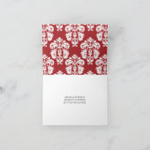 MERCI ROUGE ET NOIR DE TOUR EIFFEL DE DAMASSÉ (Intérieur)