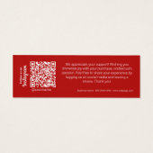 Merci Rouge Moderne Pour Votre Achat (Dos)