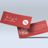 Merci Rouge Moderne Pour Votre Achat