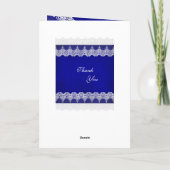 Merci Royal Cobalt Blue Blanc dentelle (Dos)