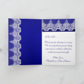 Merci Royal Cobalt Blue Blanc dentelle (Intérieur)