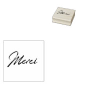 Merci Rubberstempel (Gestempeld)
