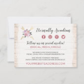 Merci Russe Bohème Flore Flèches Flexibles Carte B (Dos)