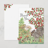 Merci Russe écureuil Nature Bois Animaux (Devant / Derrière)