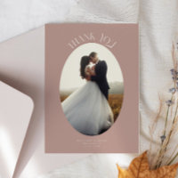 Merci russe Oval Dusty Rose Mariage Photo
