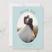 Merci russe Oval Turquoise Mariage Photo (Devant)