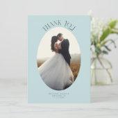 Merci russe Oval Turquoise Mariage Photo (Debout devant)