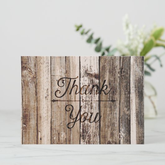 Merci Rustique à planches de bois (Debout devant)