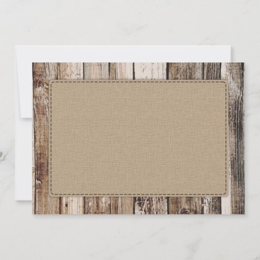 Merci Rustique à planches de bois (Dos)