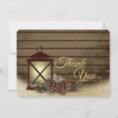 Merci rustique de lanterne et de pin (Dos)