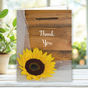 Merci rustique du tourbillon de tournesol et du vo