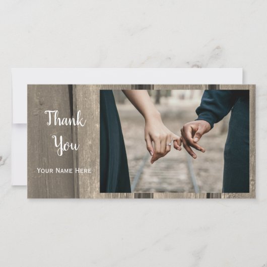 Merci rustique en bois de grange (Devant)