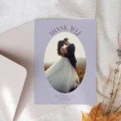Merci rustique Oval Frame Lilac Mariage Photo