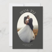 Merci rustique Oval Frame Mariage de charbon de bo (Devant)