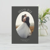 Merci rustique Oval Frame Mariage de charbon de bo (Debout devant)