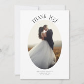 Merci rustique Oval Frame Mariage Photo (Devant)