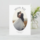 Merci rustique Oval Frame Mariage Photo (Debout devant)