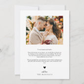 Merci rustique Oval Frame Mariage Photo (Dos)