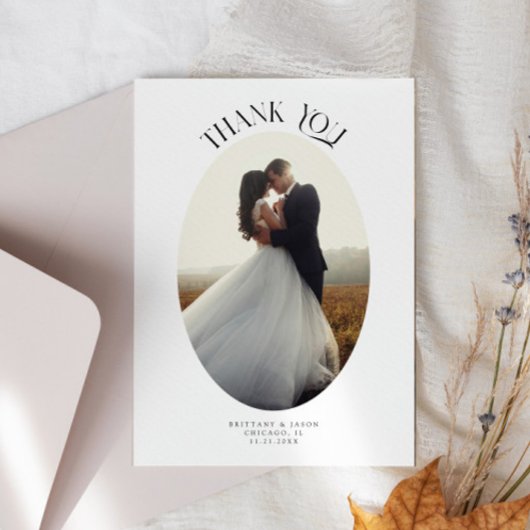 Merci rustique Oval Frame Mariage Photo