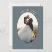 Merci rustique Ovale Frame Ardoise Mariage Photo (Devant)