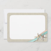 Merci Rustique Starfish et carte plat Ribbon (Dos)