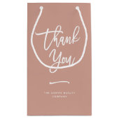 Merci | Sac commercial chic en terre cuite (Dos)