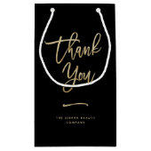 Merci | Sac commercial personnalisé Faux Gold (Dos)