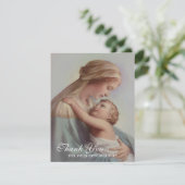 Merci saint de carte de sympathie funèbre (Debout devant)