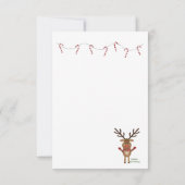 Merci Santa Claus Reindeer Sucres de canne (Dos)