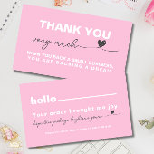 Merci Satisfaction du client Coeur de note rose