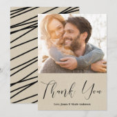 Merci Script Moderne Rustique Photo Image (Devant / Derrière)