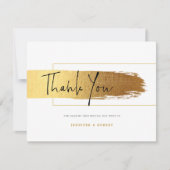 Merci script typographie or brosse (Devant)