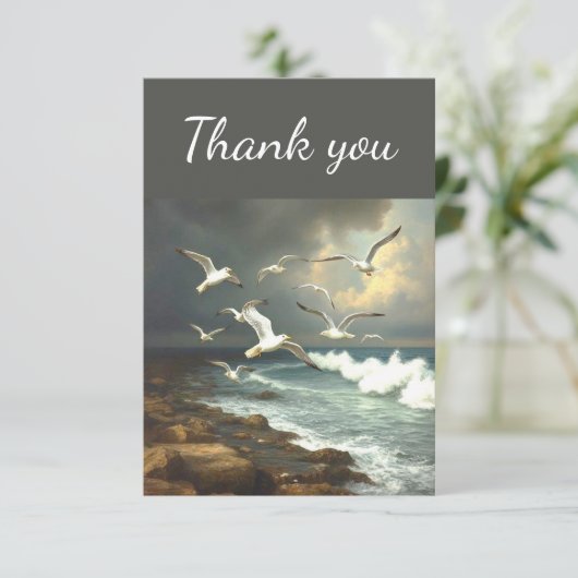 Merci Seagull Ocean Beach Waves (Debout devant)