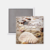 Merci Seashells Beach Magnet (Recto/Verso)