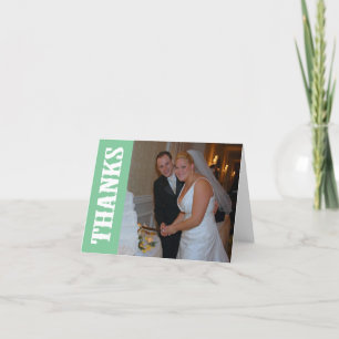 Merci Shoot Out Carte de Remerciements (Vert Menth