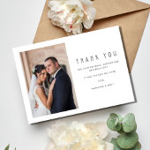 Merci simple à deux Mariages photo