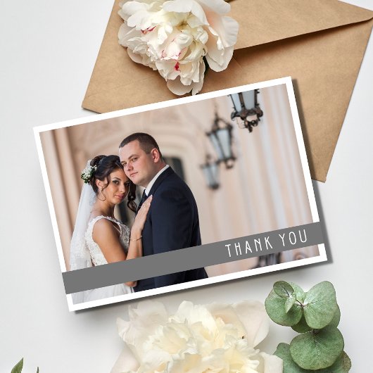 Merci simple à deux Mariages photo
