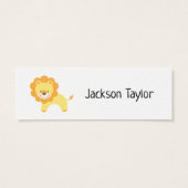 Merci simple avec carte d'insertion Lion jaune (Dos)